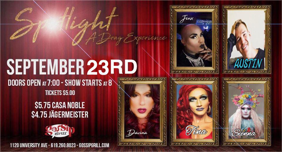 Spotlight-davina-september-23-gossip-grill-hillcrest-drag-experience