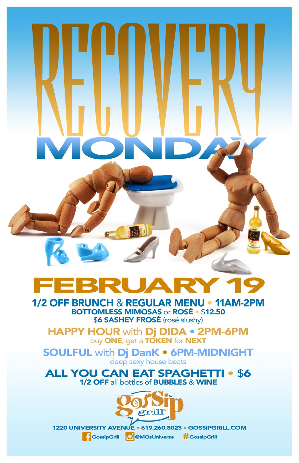 Recovery-Brunch-presidents-day-gossip-grill-monday-hillcrest