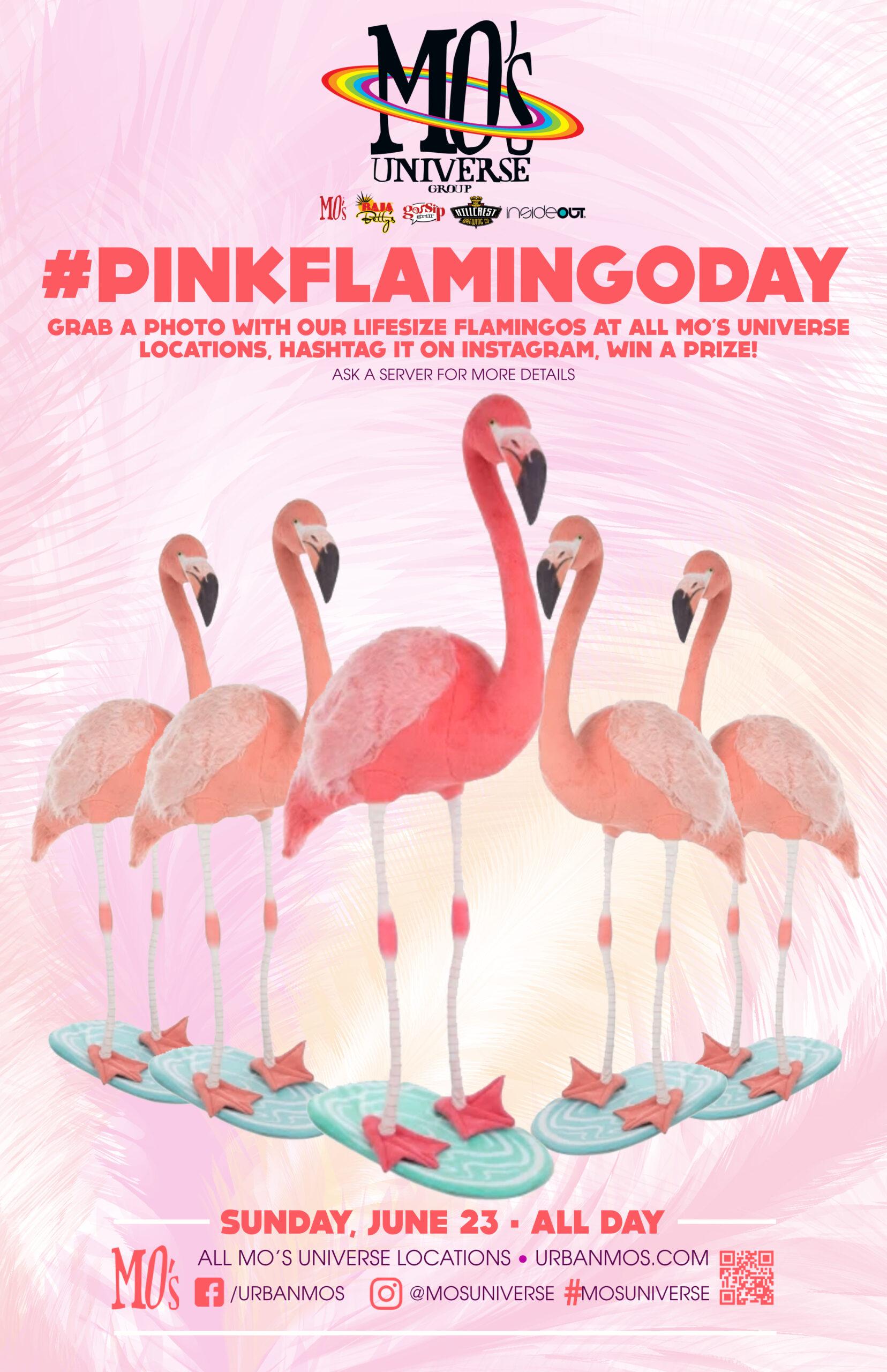 NationalFlamingoDay Gossip Grill