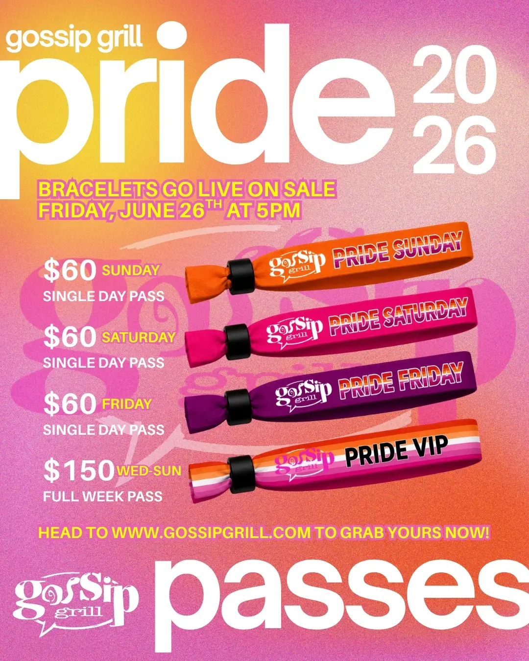 Pride Passes 2026